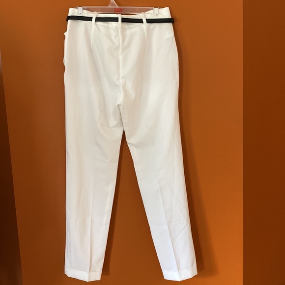 Mango ladies, creamy white dress, pant in size 4 with cuffed hem. - Picture 3 of 10